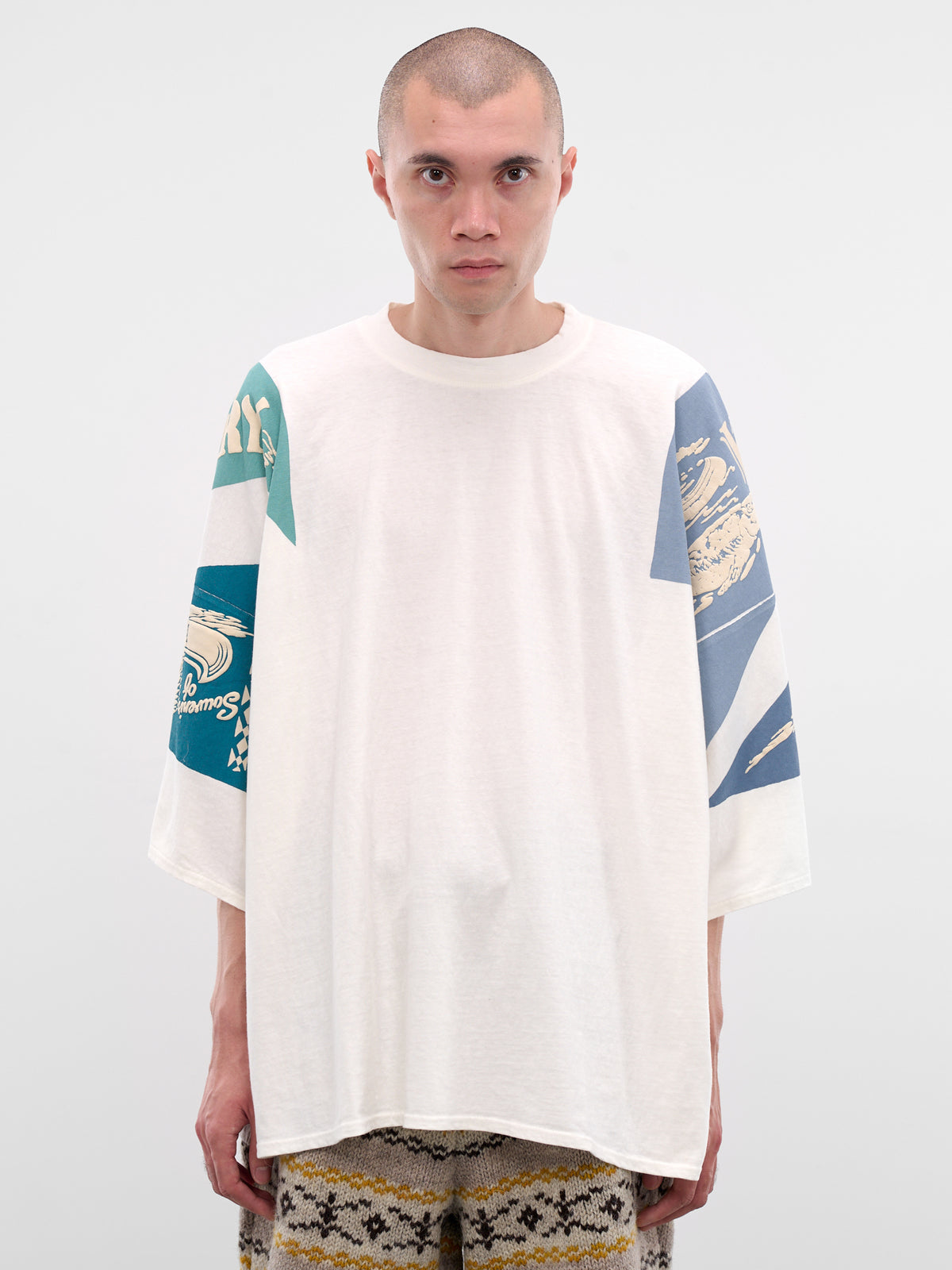 Yukon River Print Oversized Tee (K2508SC010-BLUE)