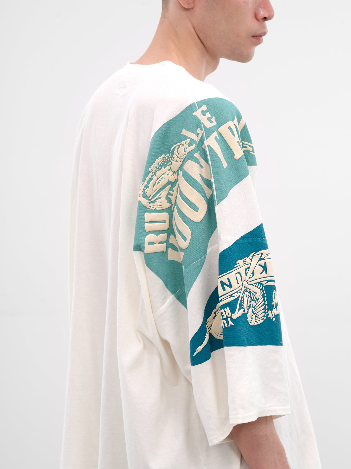 Yukon River Print Oversized Tee (K2508SC010-BLUE)