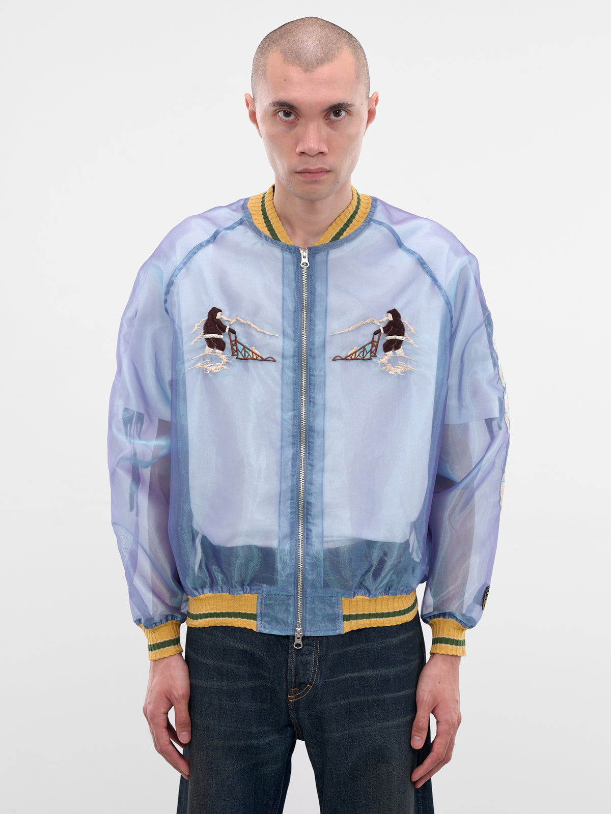 Sheer Yukon River Souvenir Jacket (K2509LJ075-LIGHT-BLUE)