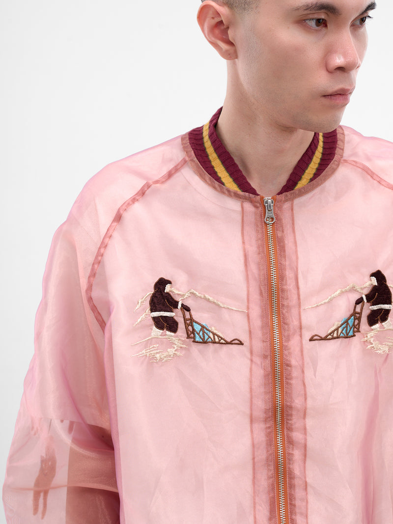 Sheer Yukon River Souvenir Jacket (K2509LJ075-LIGHT-ORANGE)