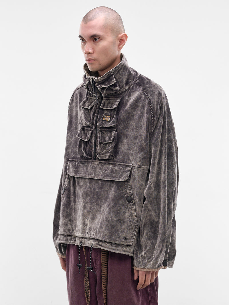 Faded Velveteen Nickel Anorak Jacket (K2509LJ076-BLACK)