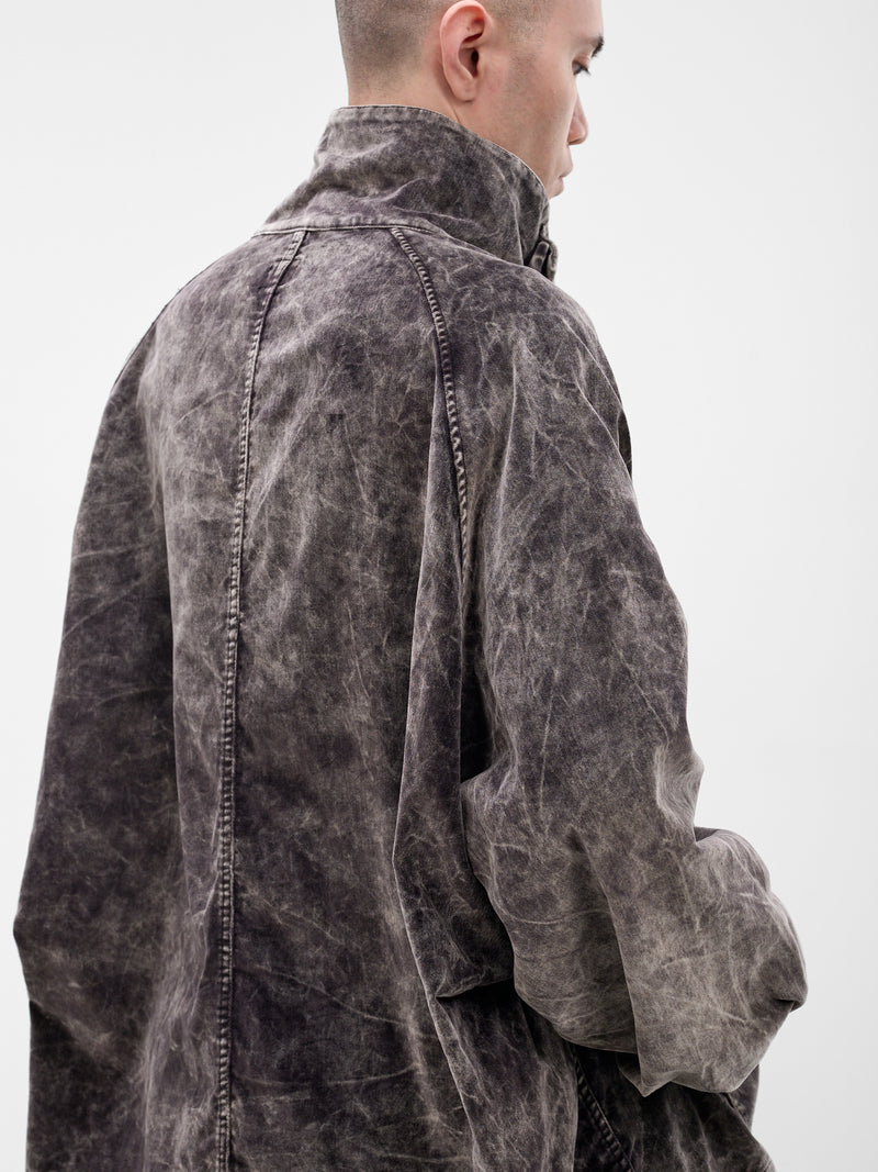 Faded Velveteen Nickel Anorak Jacket (K2509LJ076-BLACK)