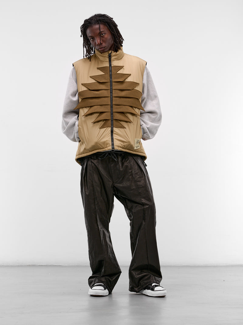 Beige Nylon Zepher Fishing Vest (K2509SJ070-BEIGE)