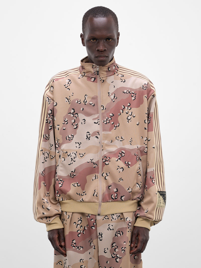 Beige Camo Jersey Track Jacket (K2510LC134-BEIGE)