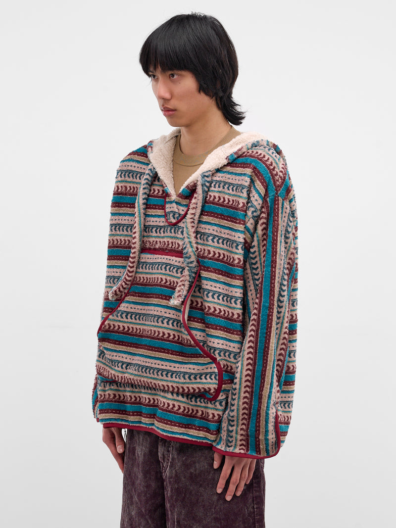 Fleece Tribal Stripe Hoodie (K2511LC188-MULTI)