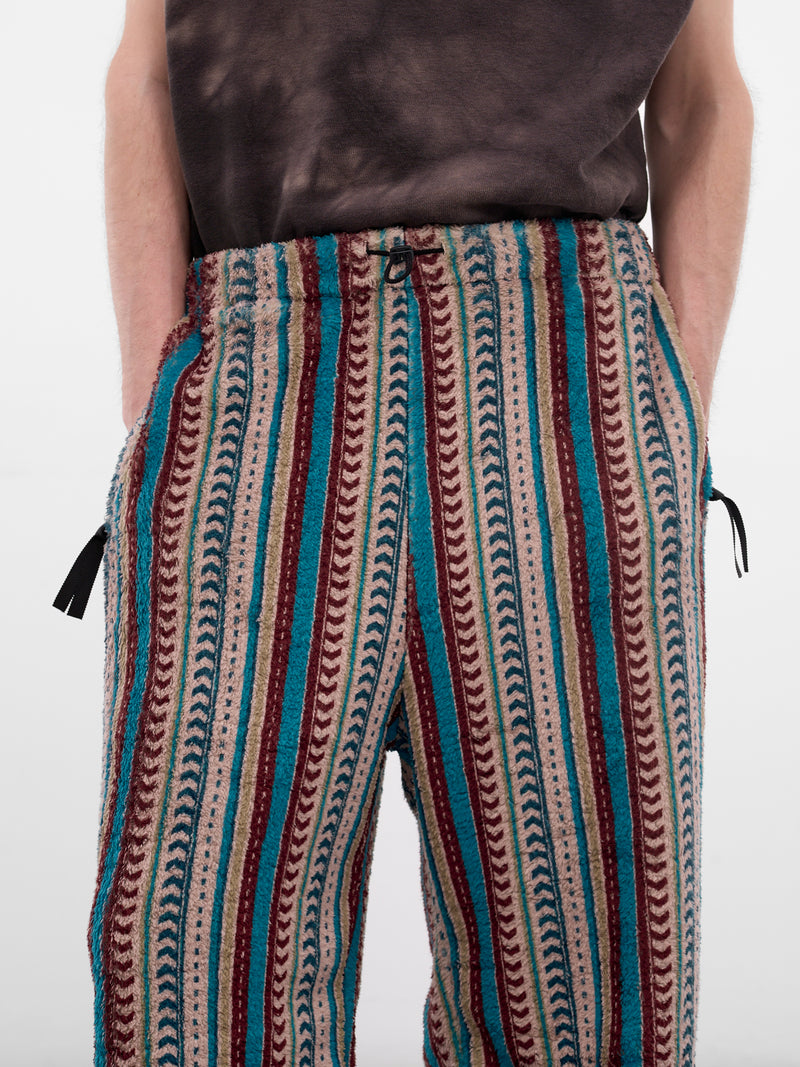 Fleece Knit Colombia Strip Pants (K2511LP190-MULTI)