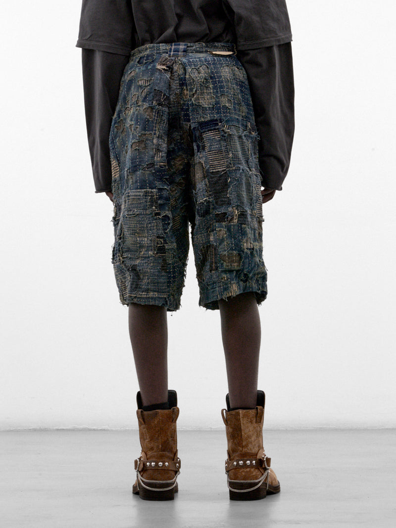 Indigo Boro Jean Shorts (K2606LP253-INDIGO)