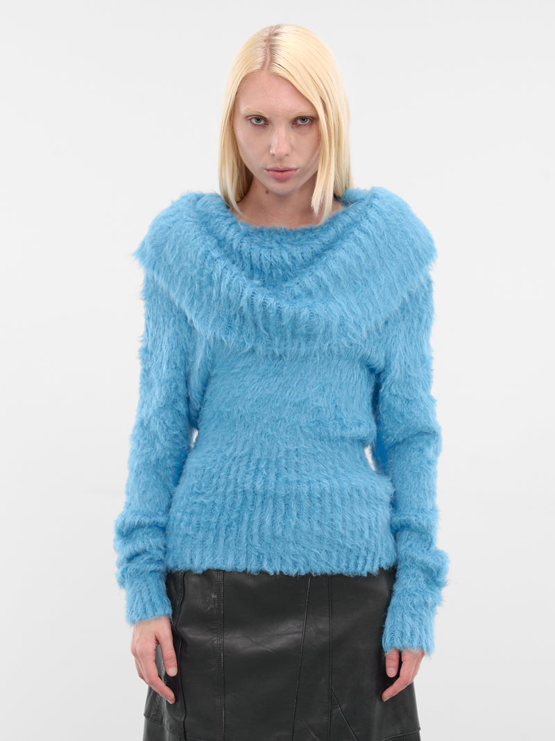 Katching Aqua Silk Knit Sweater (KATCHING-AQUA)
