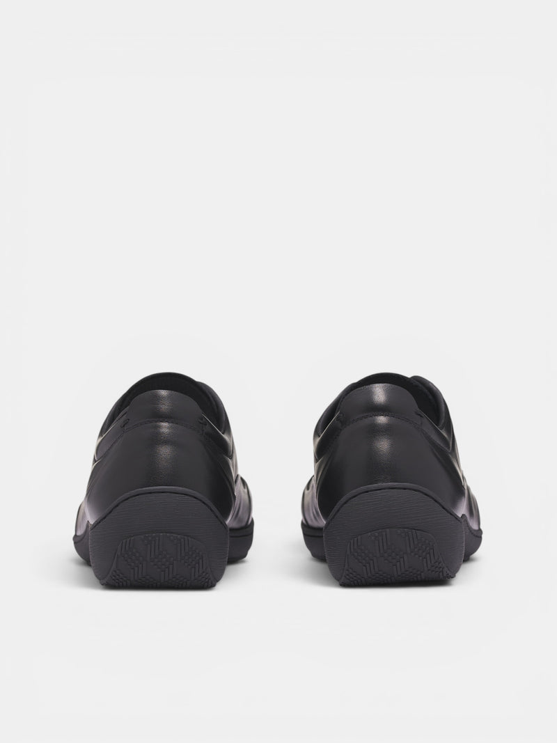 Black Leather Sneakers (KKAW26FT01-107-BLACK)