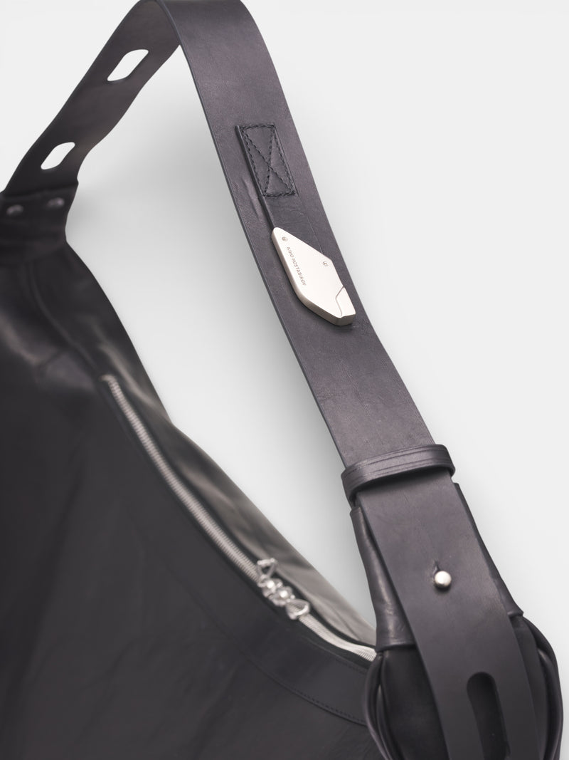 Black Leather Moravia Bag (KKSS26BG03-114-OBSIDIAN-BLACK)