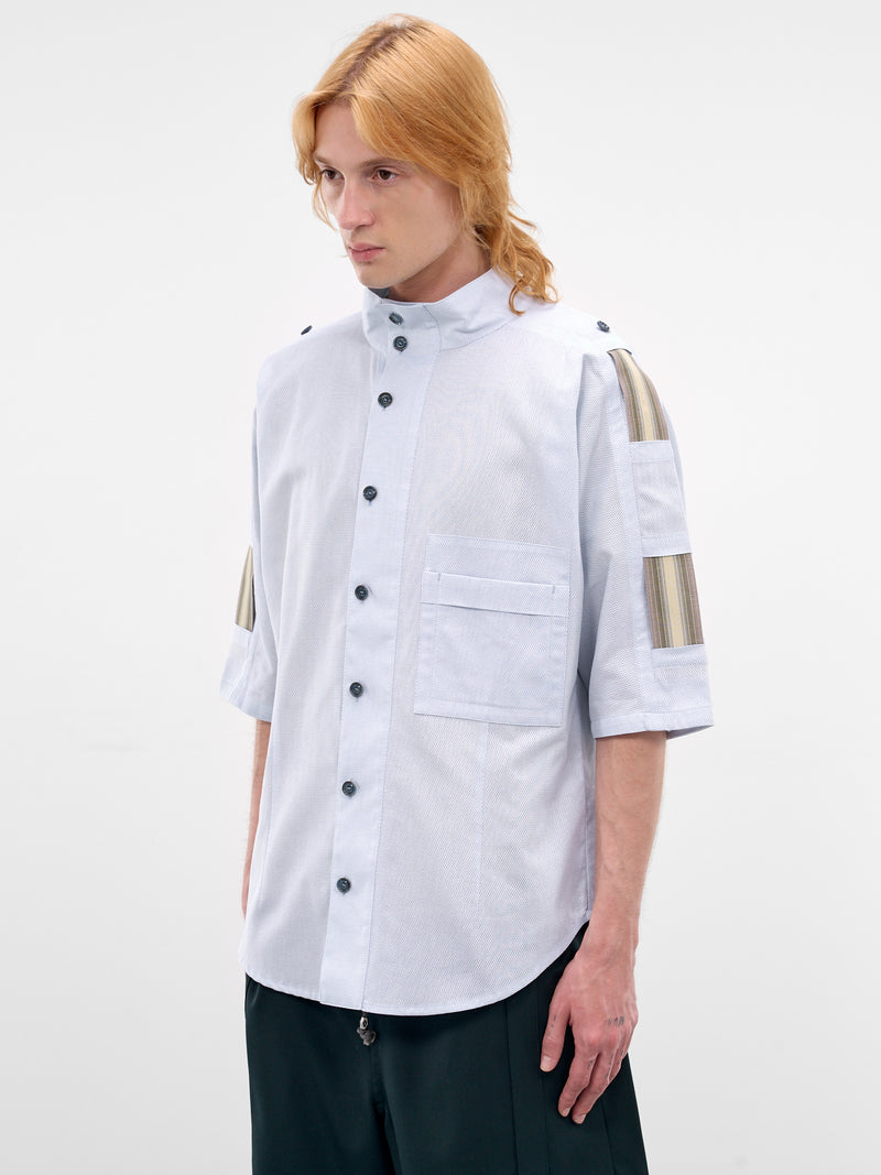 Gabor Cotton Mesh Strap Shirt (KKSS26SH04-PALE-BLUE)