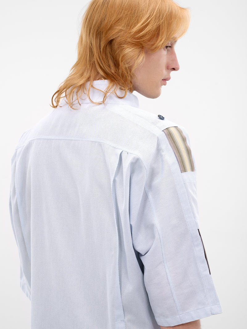 Gabor Cotton Mesh Strap Shirt (KKSS26SH04-PALE-BLUE)