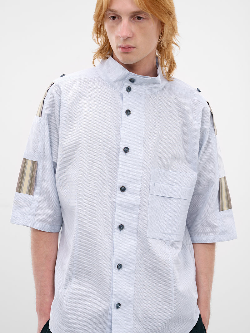 Gabor Cotton Mesh Strap Shirt (KKSS26SH04-PALE-BLUE)