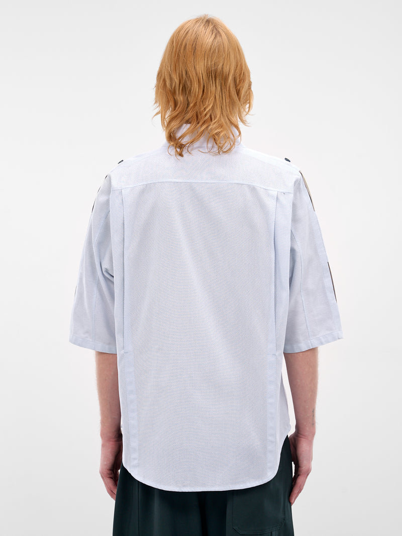 Gabor Cotton Mesh Strap Shirt (KKSS26SH04-PALE-BLUE)