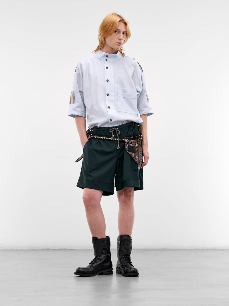 Gabor Cotton Mesh Strap Shirt (KKSS26SH04-PALE-BLUE)