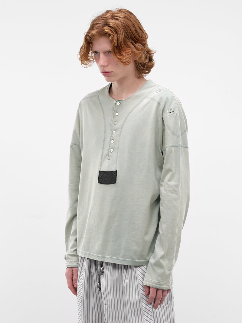Seashore Sargo Long Sleeve Henley (KKSS26TP04-90-SEASHORE)
