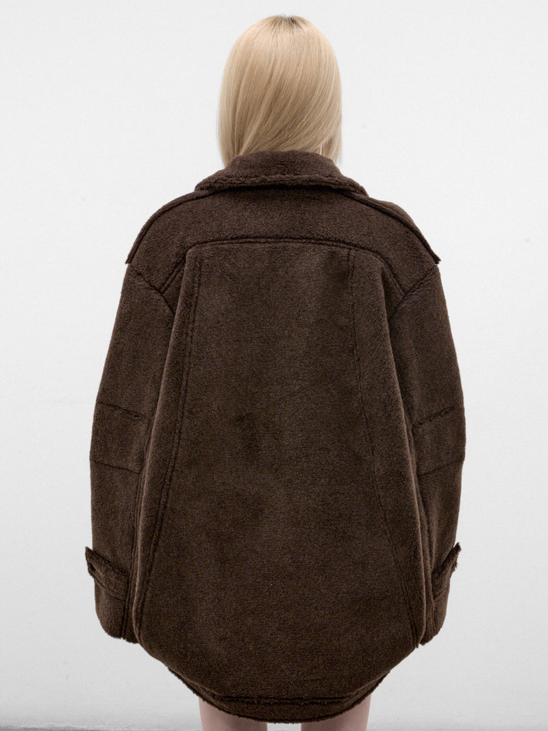 Mole Oversized Wool Coat (KKWAW26C03-38-MOLE)