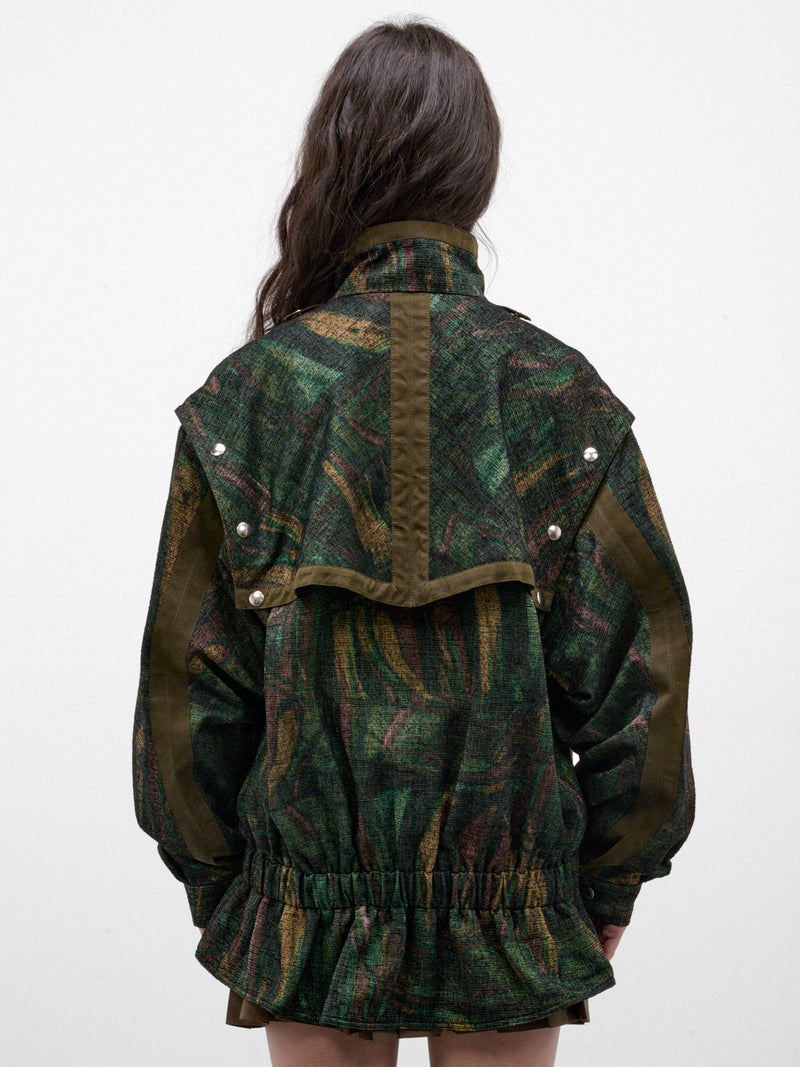 Forest Print Chine Zip Jacket (KKWAW26J03-31-FOREST-PRINT)