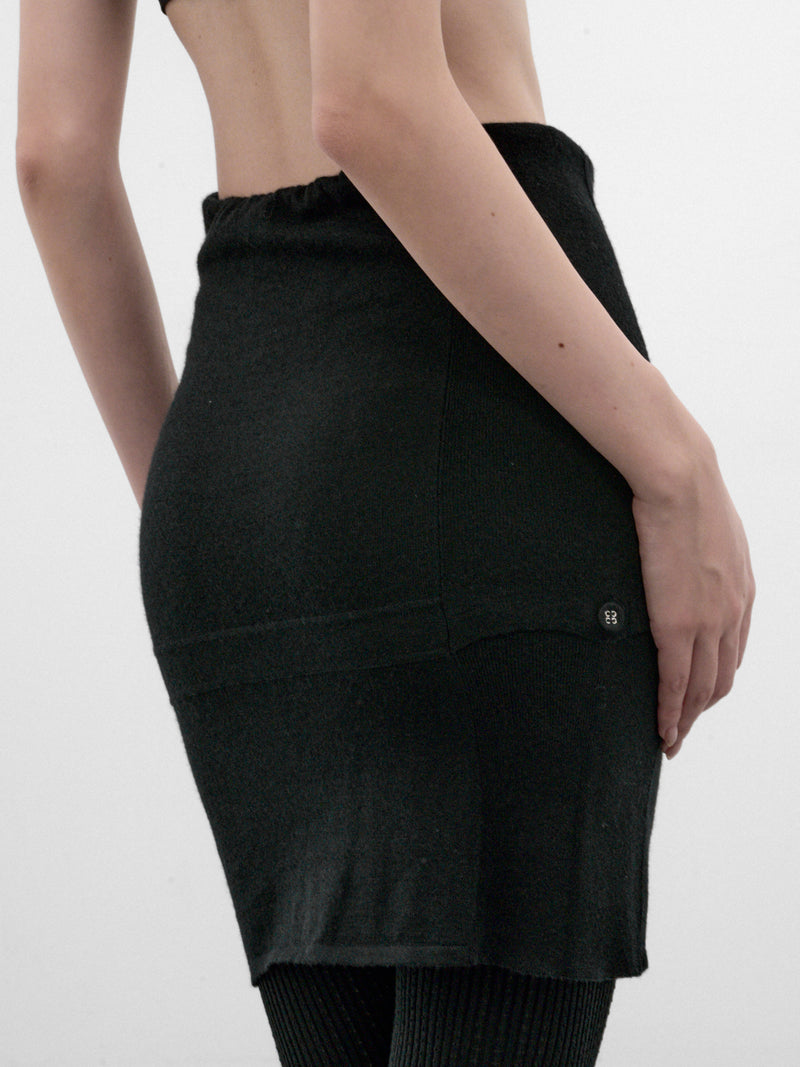 Corella All-In-One Modular Skirt Trousers (KKWAW26KN04-89-NEBULAR-BLACK)