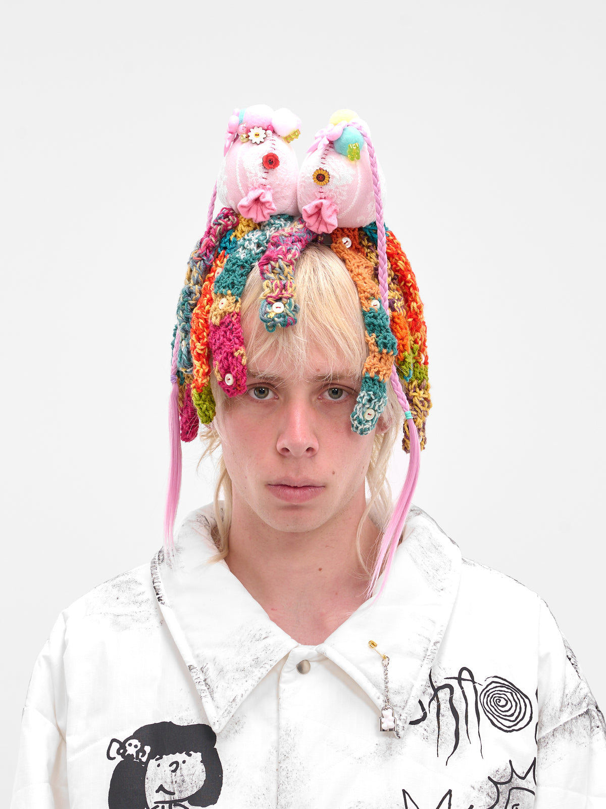 Multi-Color Push Octopus Crochet Hat (KL1031-MULTI)