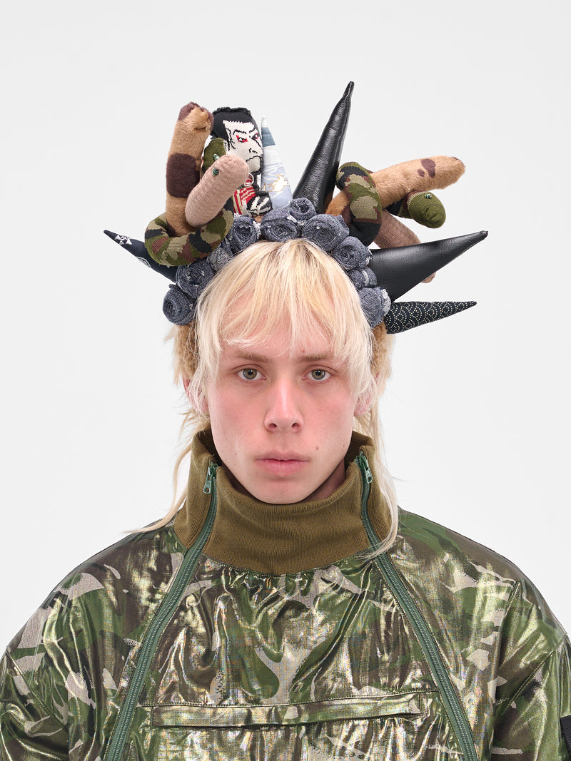 Punk Spiked Plush Headband (KL1032-MULTI)