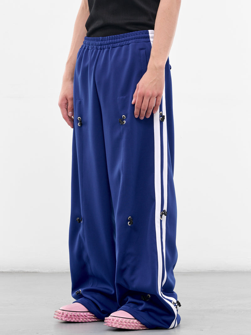 Navy Bungee Striped Track Pants (KL1065-NAVY-BLUE)
