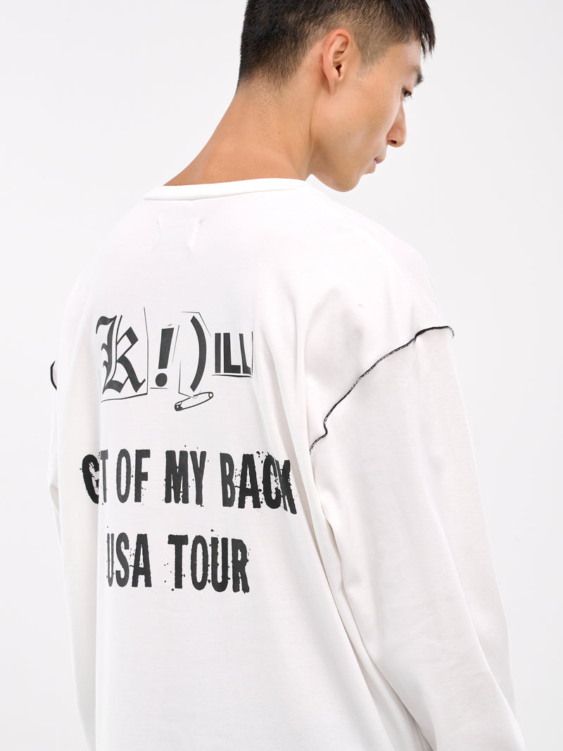 Graphic Long Sleeve Tee (KL881-WHITE)