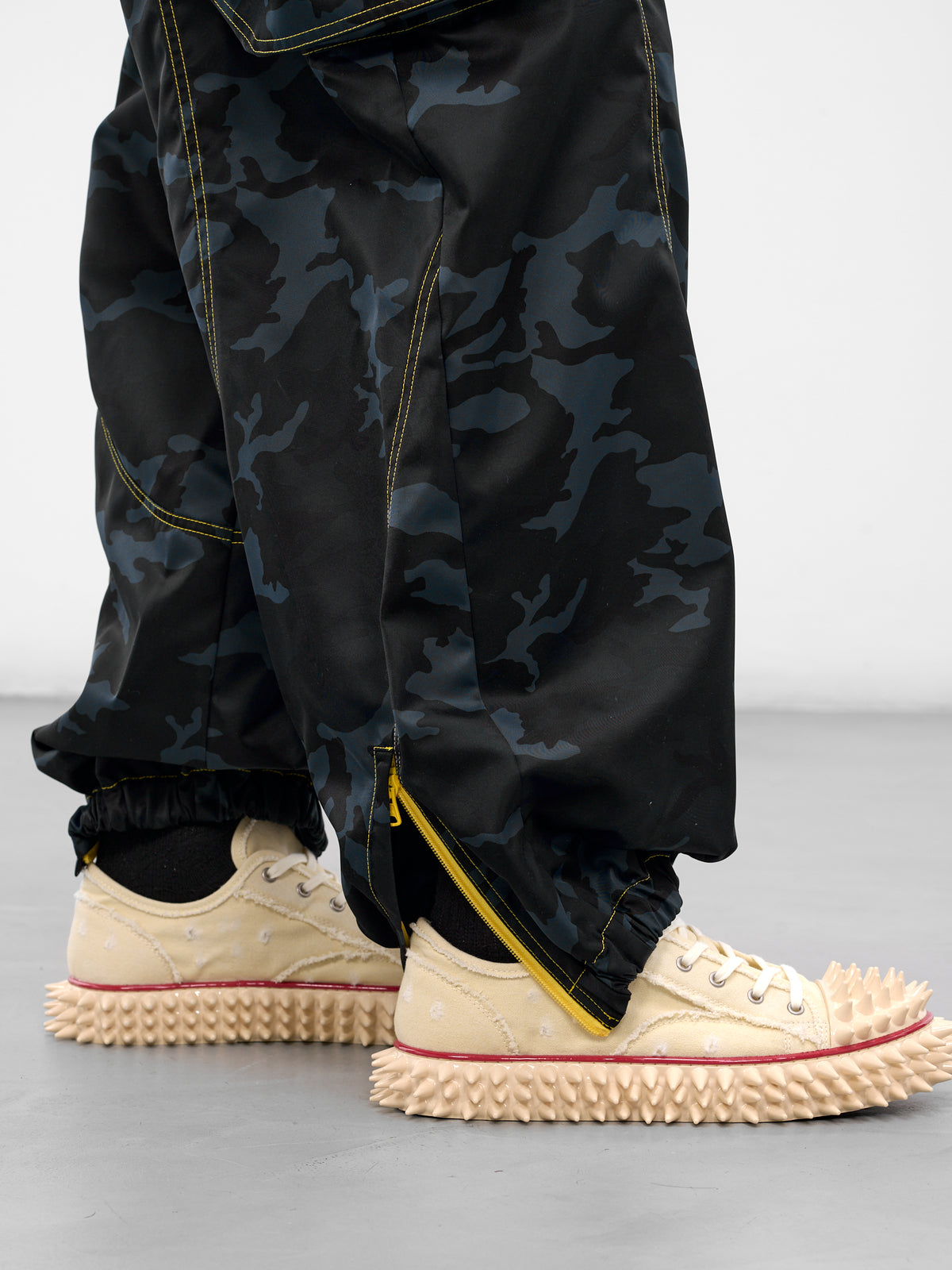 Navy Camouflage Nylon Cargo Pants (KL984-NAVY-CAMOUFLAGE)