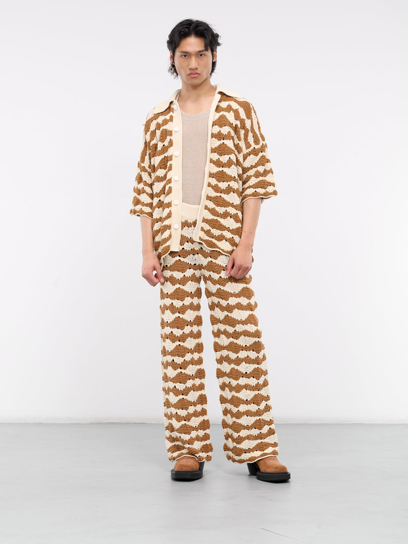 Knit Loose Pants (PT018V1-RAFFIA-BROWN)
