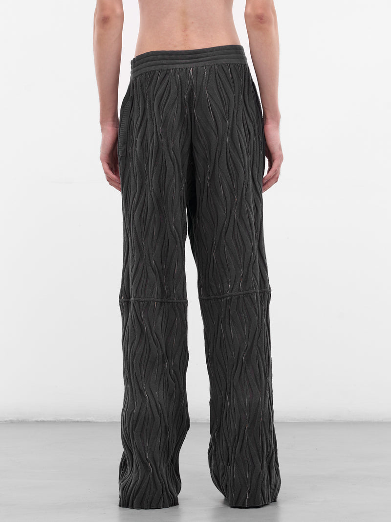 Gray Raday Swirl Knit Sweatpants (KN01-88-GREY)