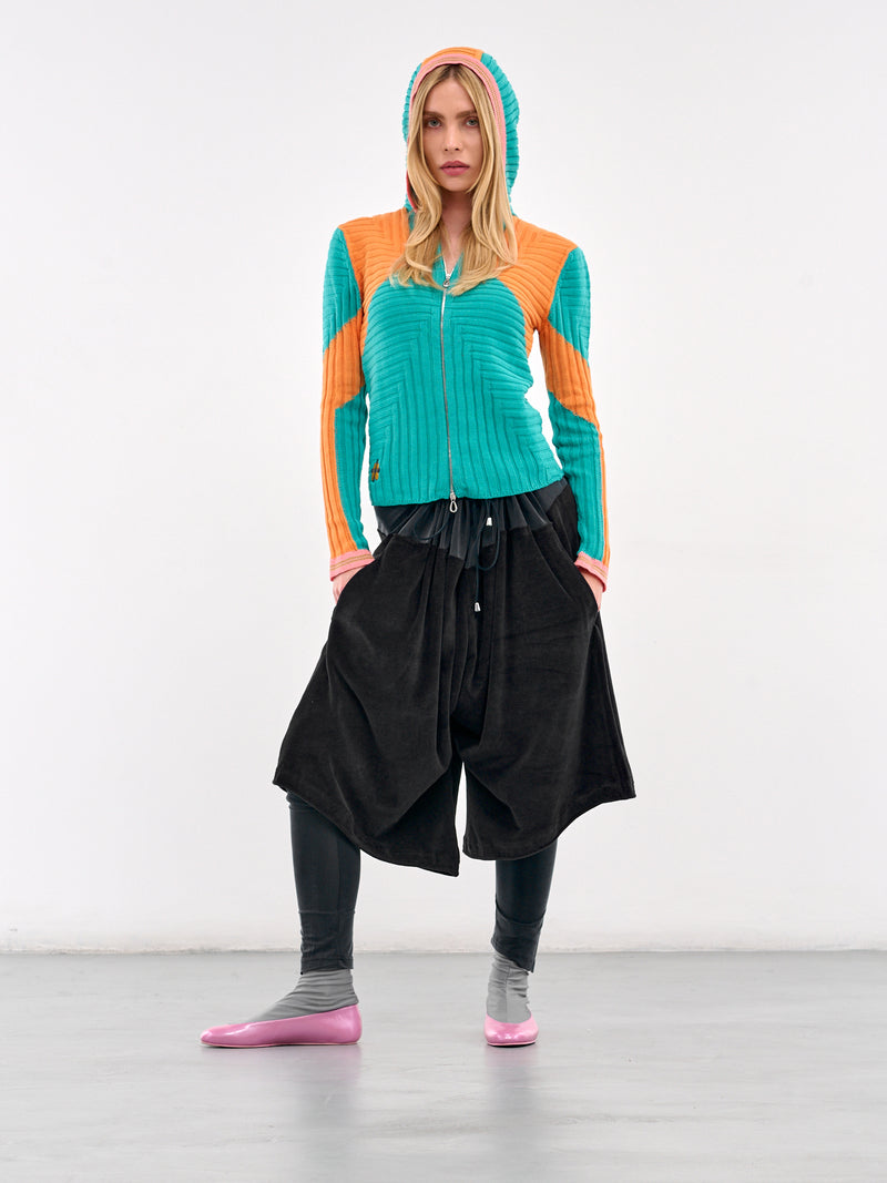 Quimby Rib-Knit Zip Hoodie (KN02-85-LAGOON-AMBER-GLOW)