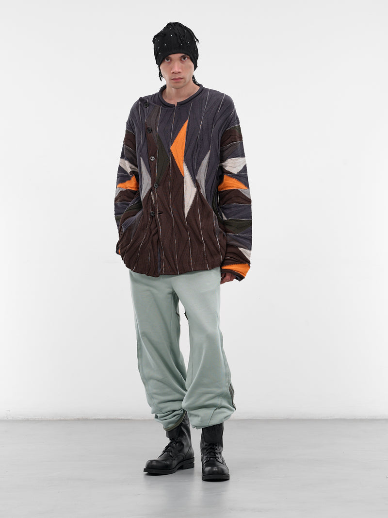 Brown Raday Jacquard Knit Sweater (KN05-102-BROWN-MULTI)