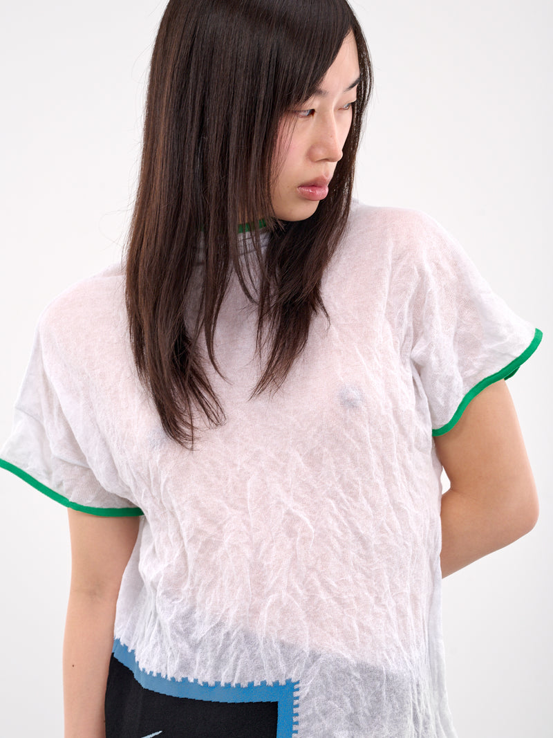 Promina Sheer Knit Tee (KN09-111-WHITE)