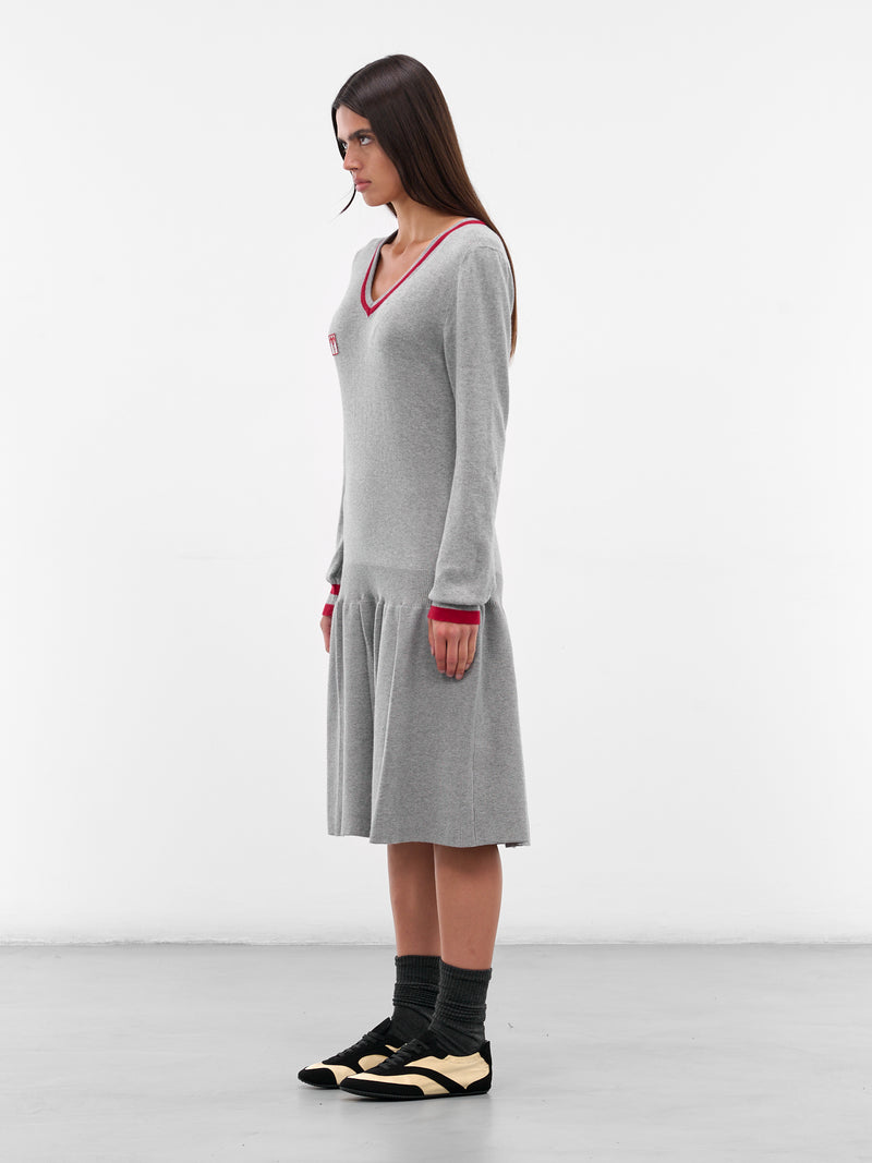 Gray Vivian Knit Mini Dress (KN10-125-FOG)