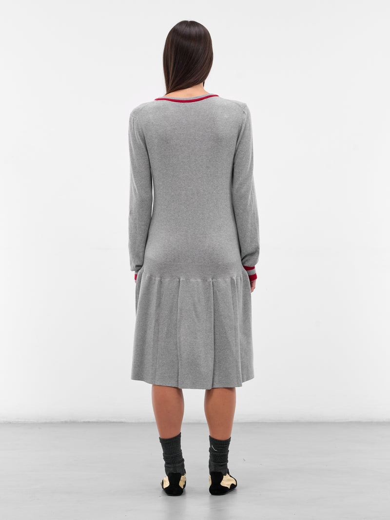 Gray Vivian Knit Mini Dress (KN10-125-FOG)
