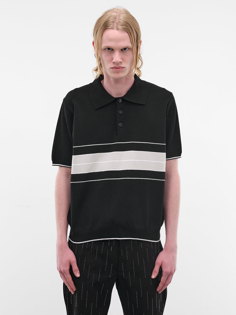 ERNEST W. BAKER Striped Polo Shirt | H.Lorenzo - front