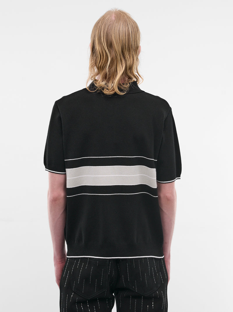 ERNEST W. BAKER Striped Polo Shirt | H.Lorenzo - back