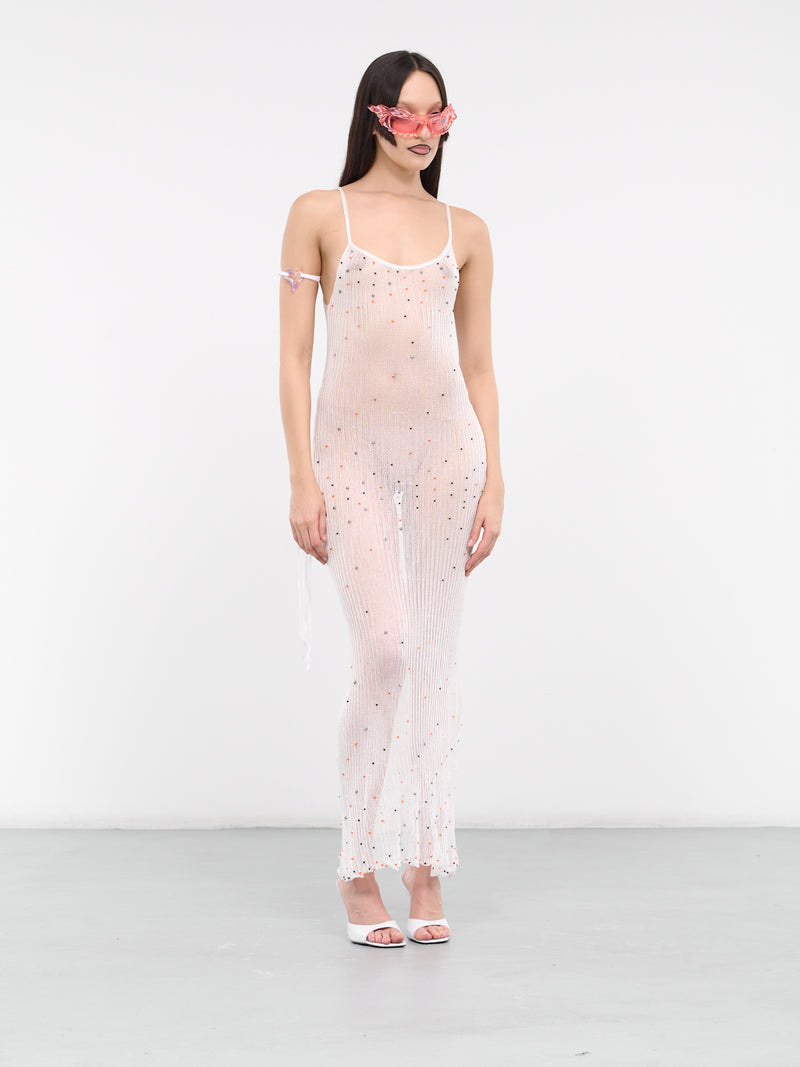 La Mariee Knit Maxi Dress (KNI4-LA-MARIEE-WHITE)