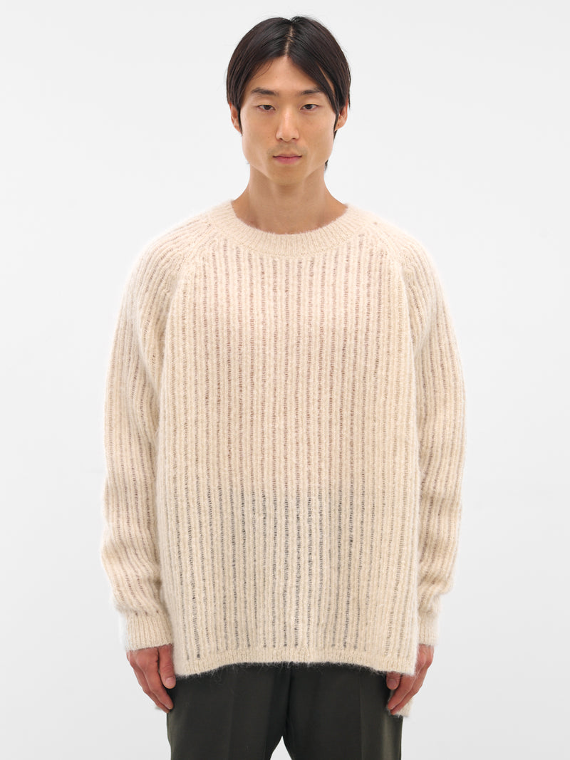 Natural Goat Mohair Knit Sweater (KNIT-71-NATURAL)
