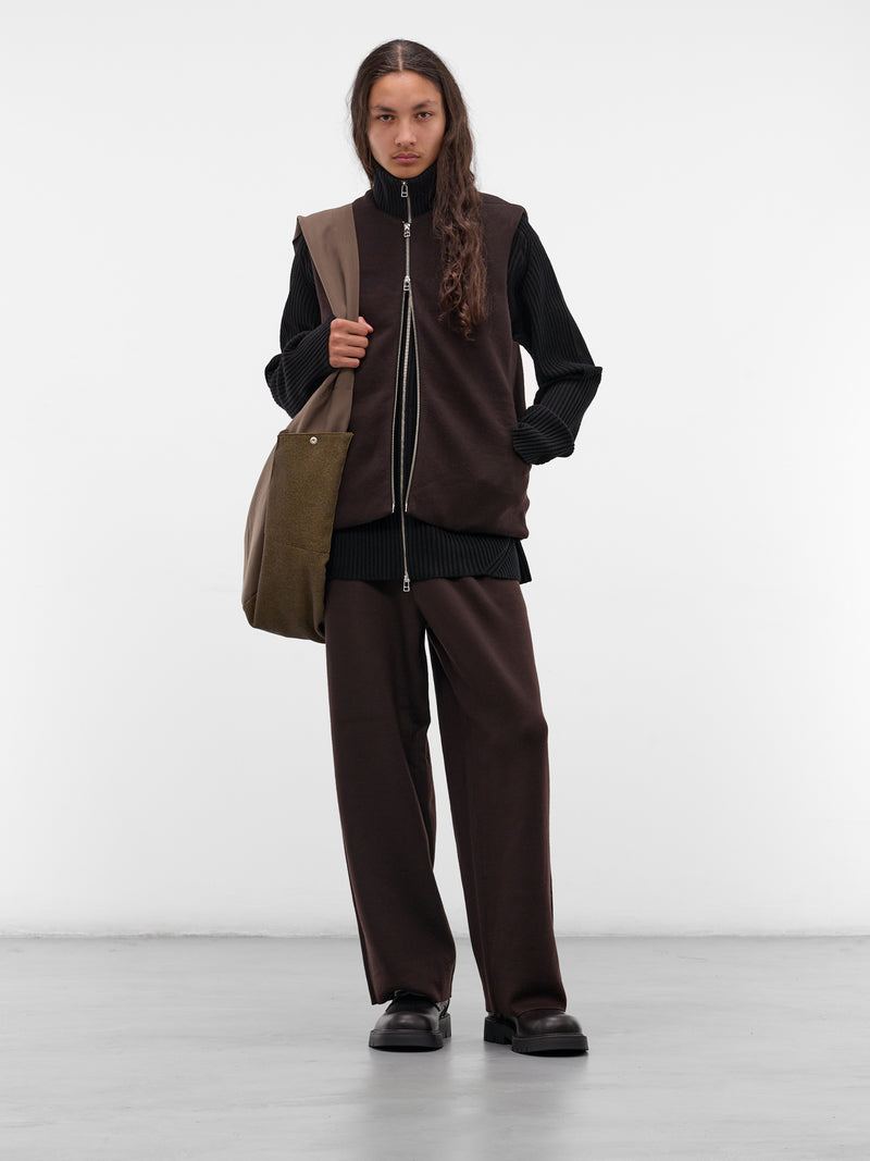 Black Wool Articulated Drivers Sweater (KNT-104-01-BLACK)