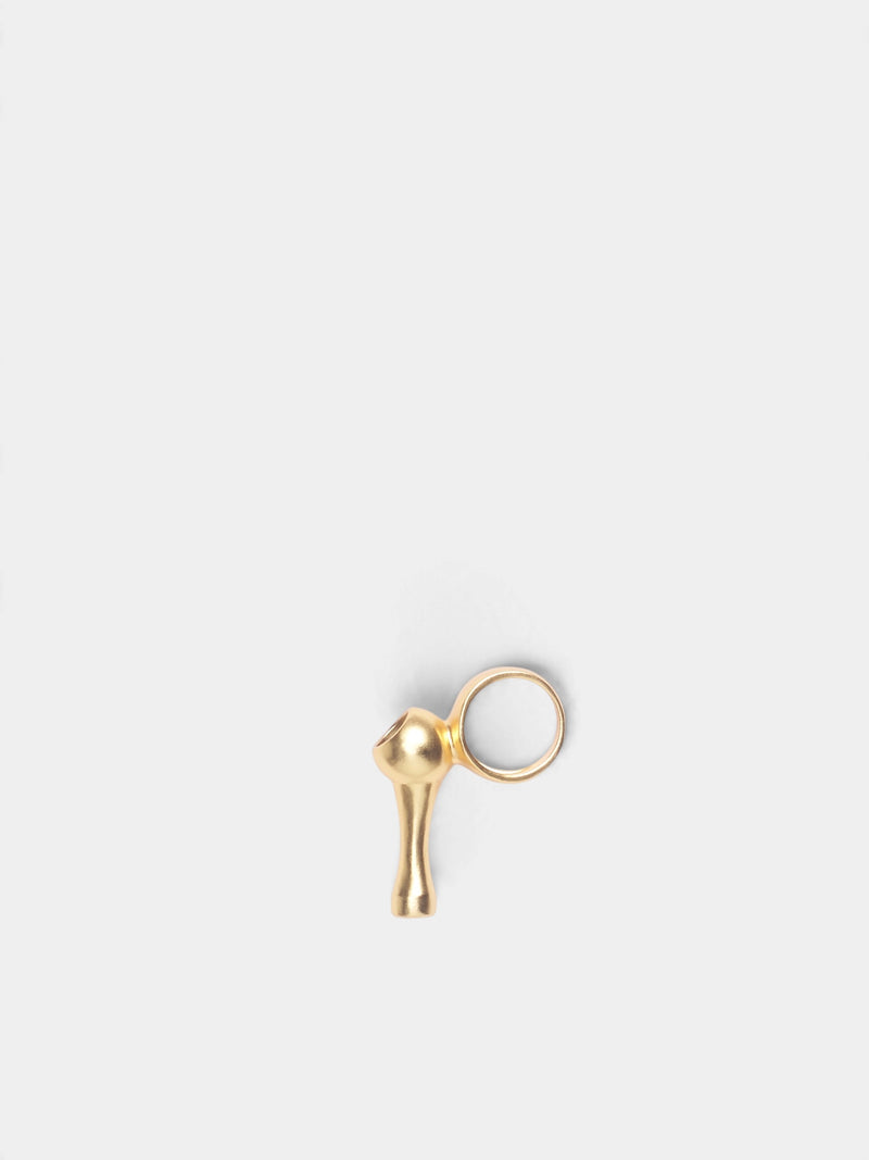 Gold-Tone Brass Pipe Ring (KO26AW008AC-BRASS-PIPE-GOLD)