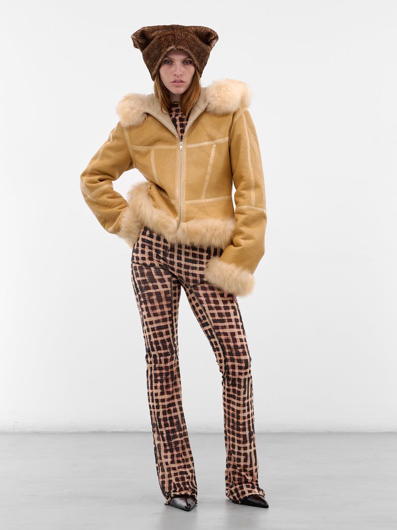 Blonde Leather Shearling Koko Jacket (KOJA0BLO-BLONDE)