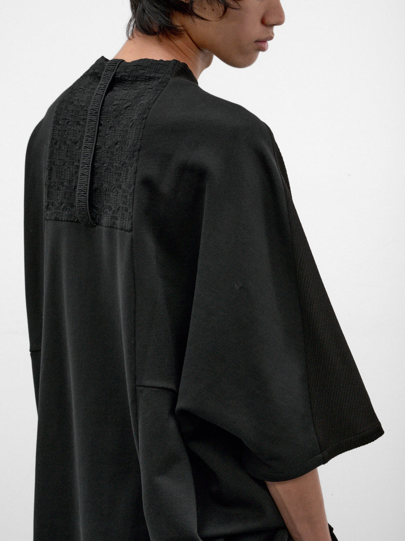 Black Cotton-Nylon Kortea Tee (KORTEA-BLACK)