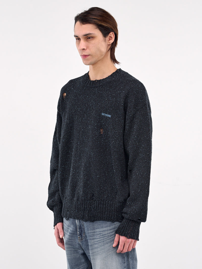 Grunge Knit Sweater (KT0-25-621-NAVY)
