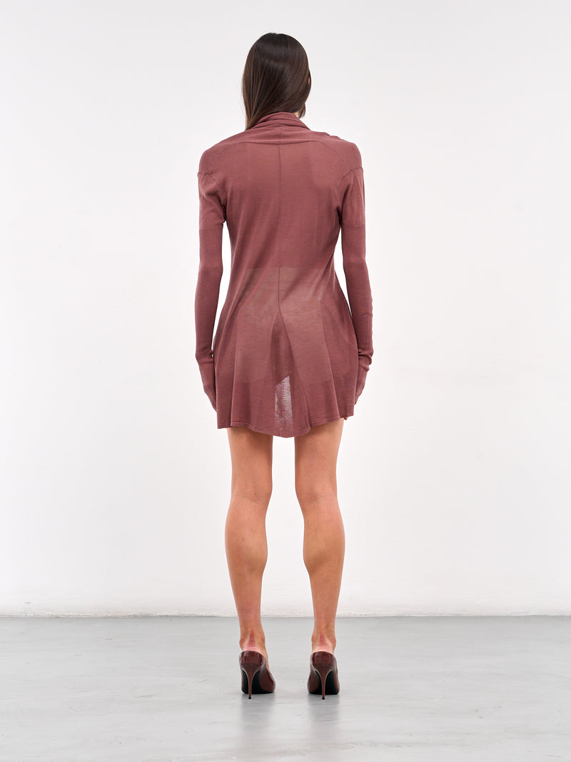 Fishtail Silk Knit Cardigan (KT11S1PU780-GREY-PURPLE)