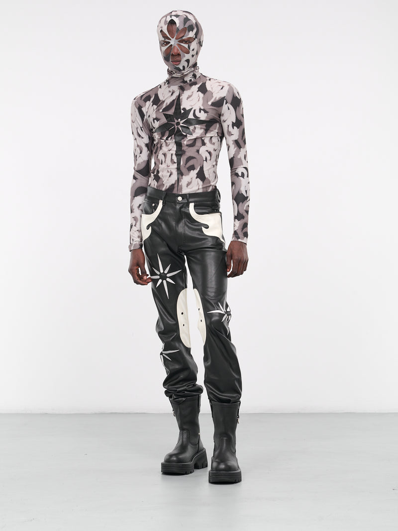 Pattern Mask Tight Tee (KUW3MT02KR-C4001-900-ASH)