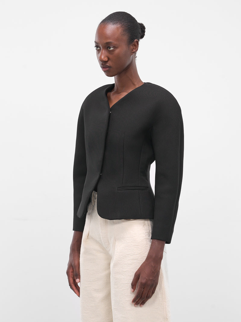 Black Mini Ovalo Jacket (LA-PETITE-VESTE-OVALO-BLACK)