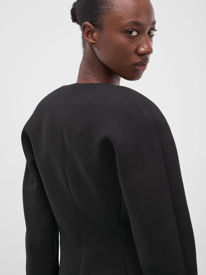 Black Mini Ovalo Jacket (LA-PETITE-VESTE-OVALO-BLACK)