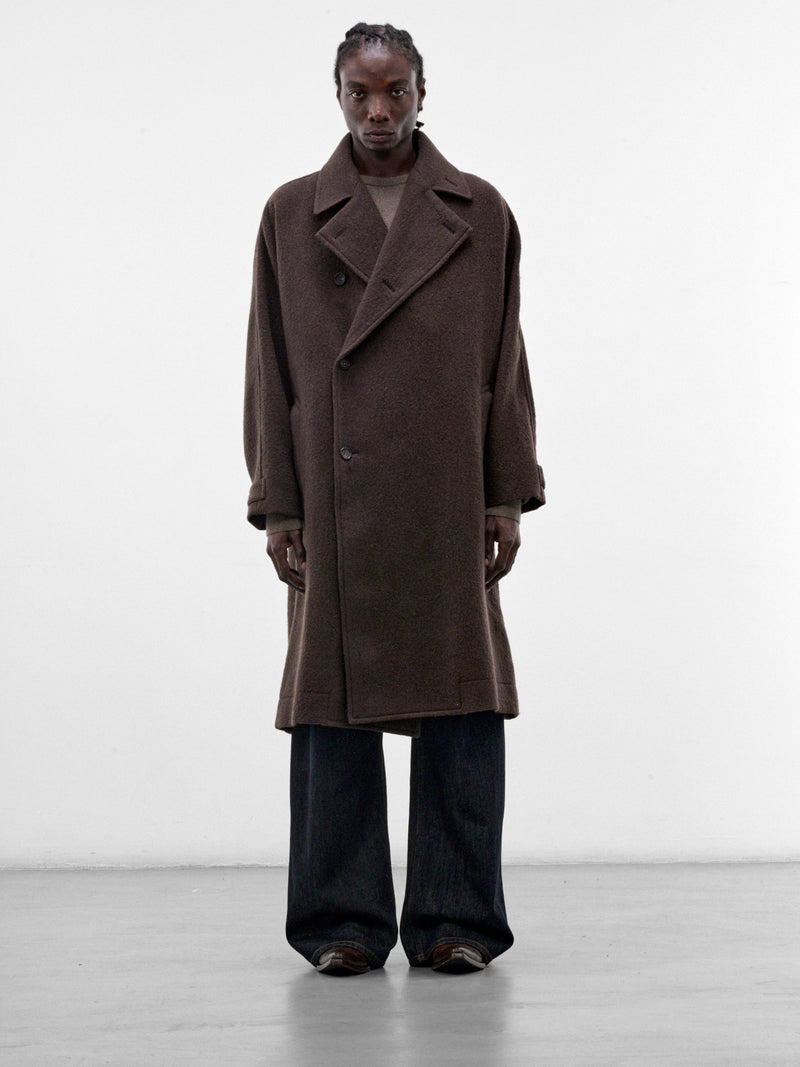 Brown Fuller Wool Coat (LA68FA221-44-BROWN)