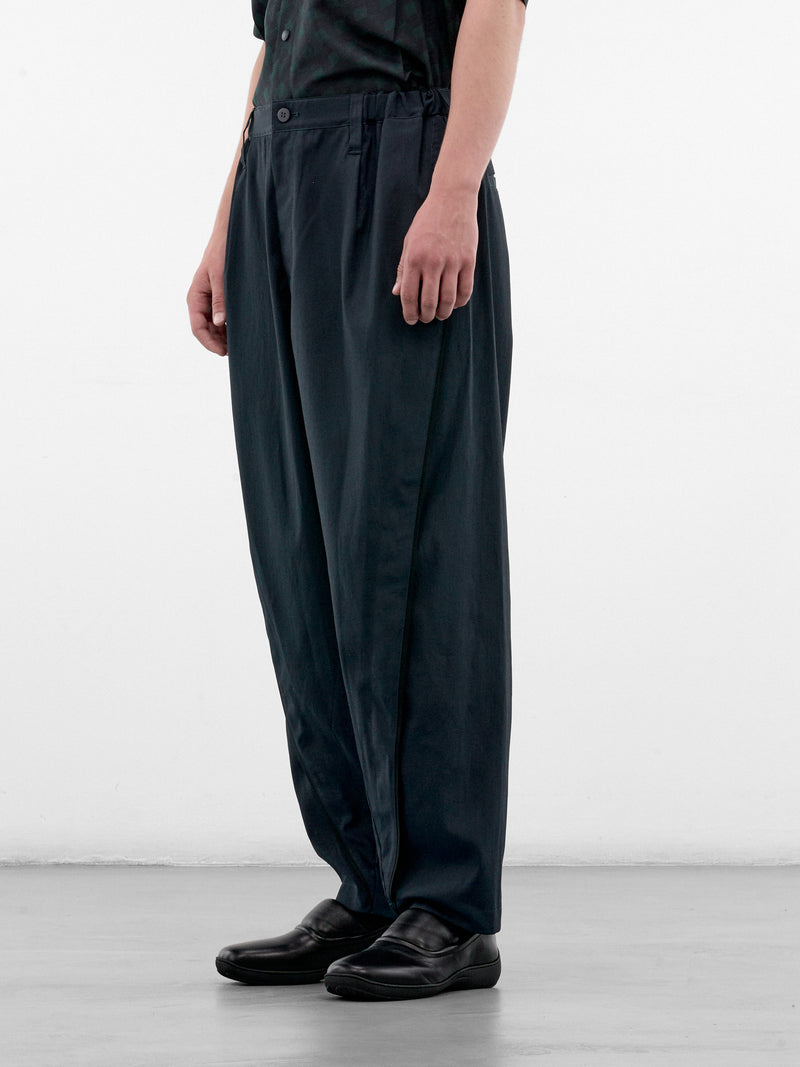 Dark Green Wide Trousers (LA68FF062-63-DARK-GREEN)